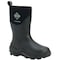 Muck Boot Co Men's MuckMaster Mid Rubber Boot, Plain Toe, 12 in Height, Black, 8 MMM-500A-BLK-080 - alternate 1